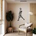 Quadro Escultura Jogador de Basquete J 100x66 Preto