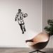 Quadro Escultura Jogador de Basquete JY 100x49 Preto