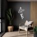 Quadro Escultura Jogador de Basquete JY 150x74 Branco