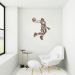Quadro Escultura Jogador de Basquete L 120x101 Marrom