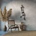 Quadro Escultura Jogador de Basquete LK 150x49 Preto