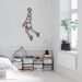 Quadro Escultura Jogador de Basquete M 80x40 Marrom