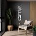 Quadro Escultura Jogador de Basquete S 80x20 Branco