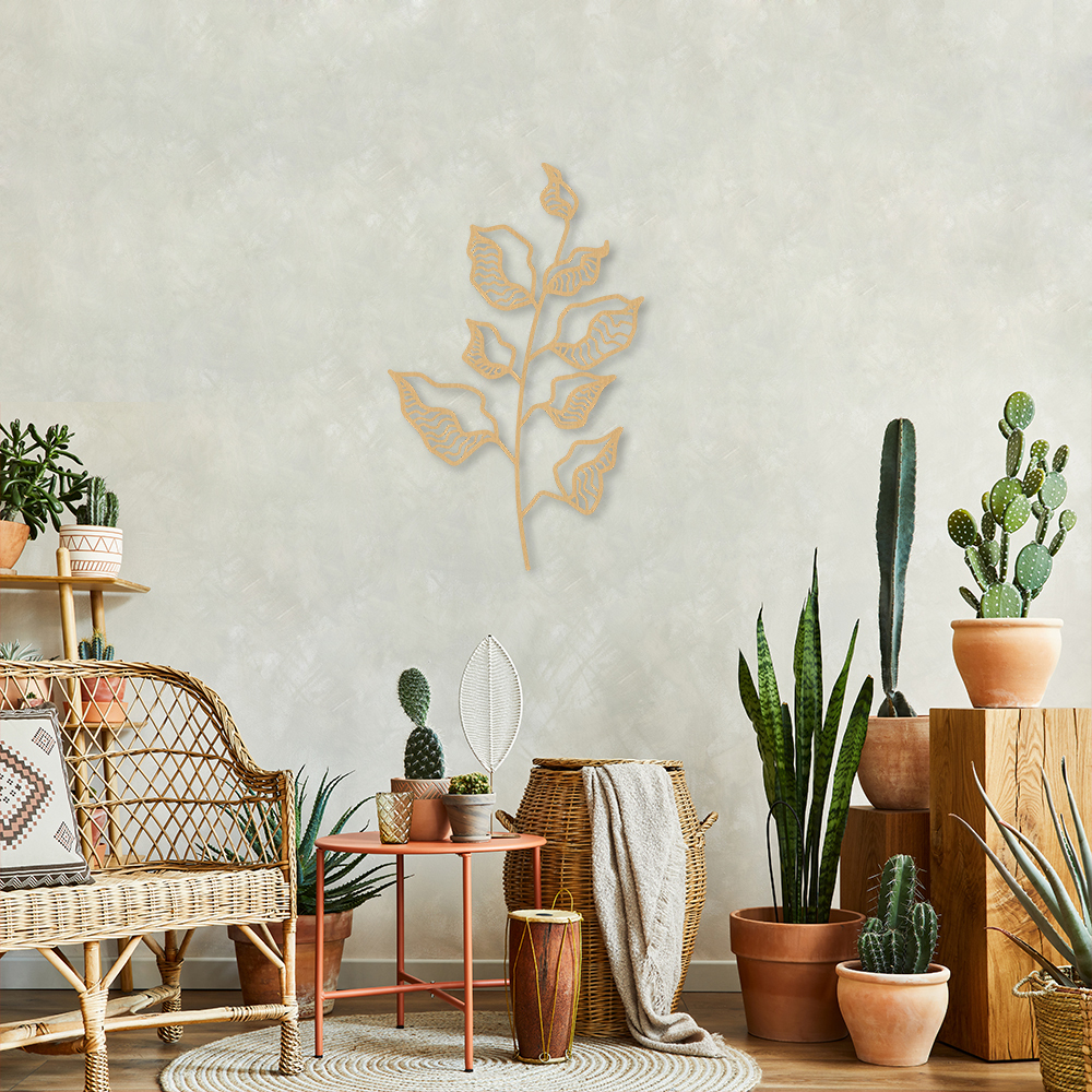 Quadro Escultura Line Flower 150x90 Areia