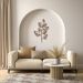 Quadro Escultura Line Flower 150x90 Marrom