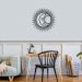 Quadro Escultura Mandala Boho Sol e Lua 60x59 Preto