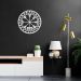Quadro Escultura Mandala Nórdica Vegvisir 90x90 Branco