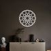 Quadro Escultura Mandala Orbital 90x90 Branco