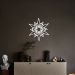 Quadro Escultura Mandala de Pontas 90x80 Branco