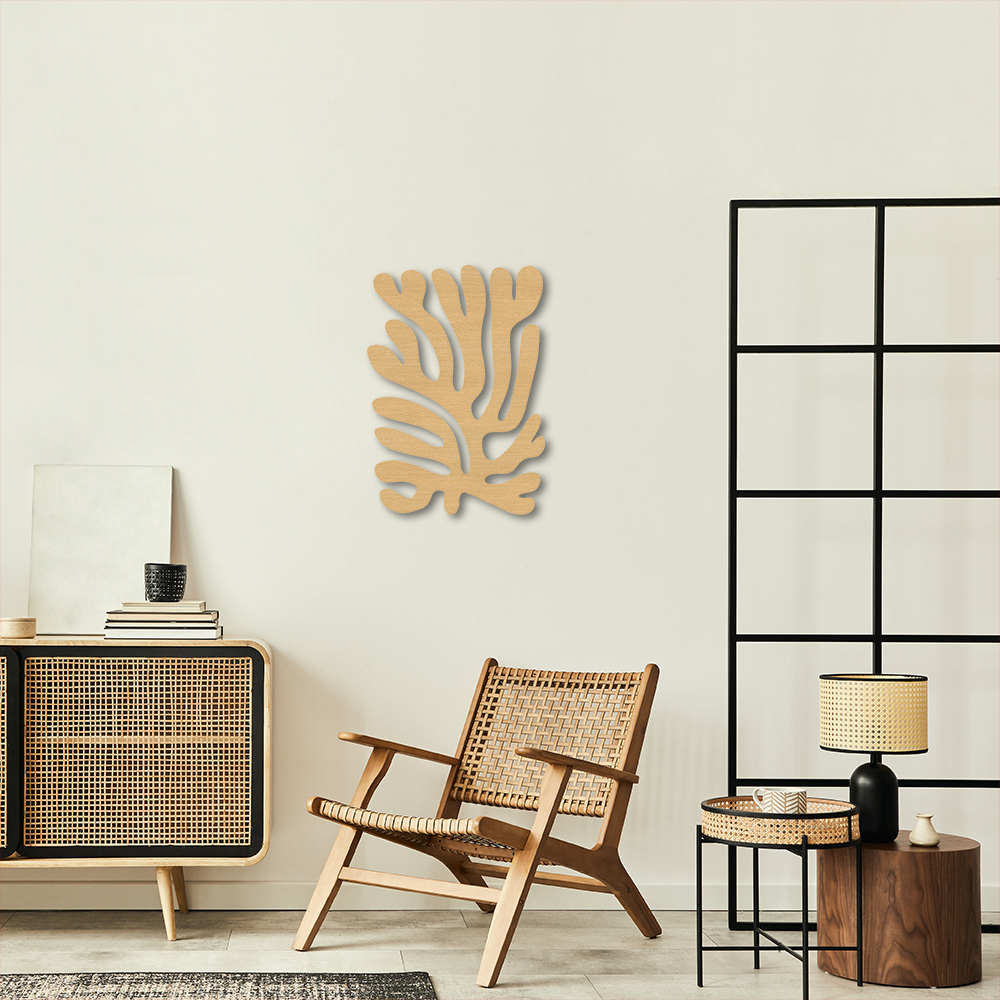 Quadro Escultura Matisse Leaf 3 80x59 Areia