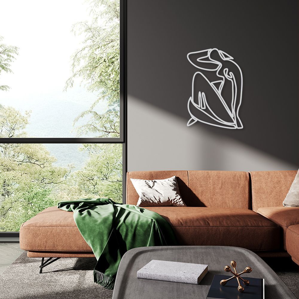 Quadro Escultura Matisse Woman 120x83 Cinza