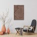 Quadro Escultura Painel Abstrato Triângulo 60x40 Marrom