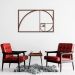 Quadro Escultura Proporção áurea 200x124 Marrom
