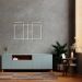 Quadro Escultura Quadra de Vôlei 100x61 Branco