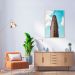 Quadro Flatiron Building New York 86x60 Filete Marfim