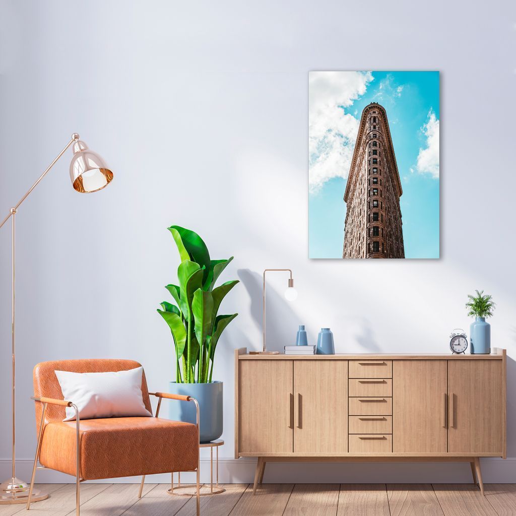 Quadro Flatiron Building New York 86x60 Sem Moldura