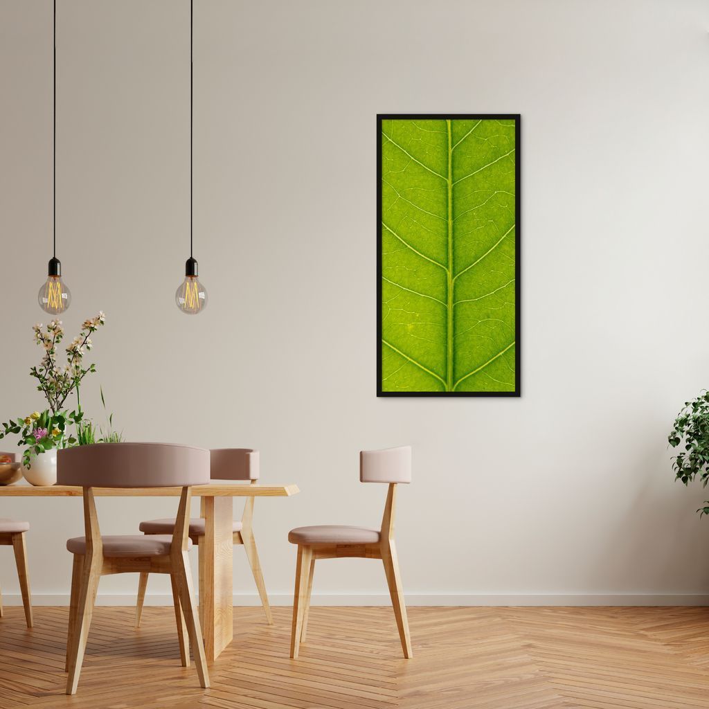 Quadro Folhara 120x60 Caixa Preto
