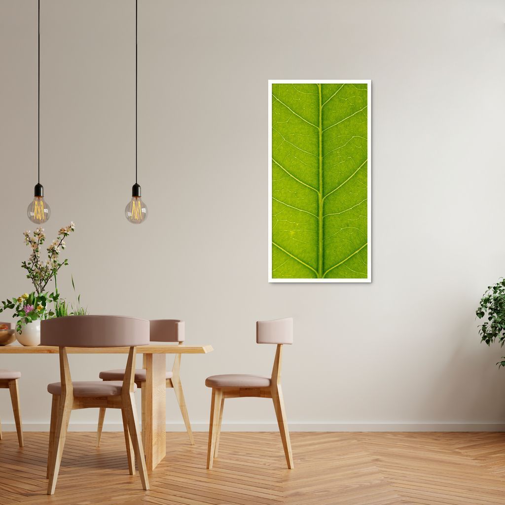 Quadro Folhara 60x30 Caixa Branco