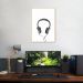 Quadro Fones de Ouvido 100x70 Filete Marfim