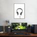 Quadro Fones de Ouvido 43x30 Filete Marrom