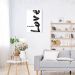 Quadro Frase All You Need is Love 100x70 Caixa Branco