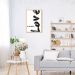 Quadro Frase All You Need is Love 60x43 Caixa Marfim