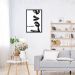 Quadro Frase All You Need is Love 86x60 Caixa Preto