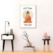 Quadro Frase Divertida Meditação 100x70 Filete Marfim
