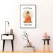 Quadro Frase Divertida Meditação 100x70 Filete Preto