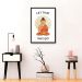 Quadro Frase Divertida Meditação 43x30 Caixa Preto