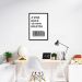 Quadro Frase Divertida Pagar Boletos 86x60 Caixa Preto