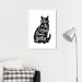 Quadro Frase Gente legal tem Gato 43x30 Caixa Branco