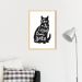 Quadro Frase Gente legal tem Gato 86x60 Caixa Marfim