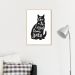Quadro Frase Gente legal tem Gato 86x60 Filete Marfim