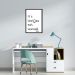 Quadro Frase Hermione It's LeviOsa 86x60 Caixa Preto