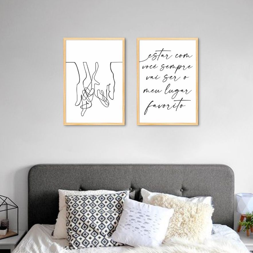 Quadro Frase Meu Lugar Favorito 122x86 2-86x60 Caixa Marfim