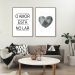 Quadro Frase O Amor esta no Lar 142x100 2-100x70 Filete Marrom