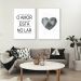 Quadro Frase O Amor esta no Lar 142x100 2-100x70 Sem Moldura