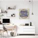 Quadro Frase School Kills Creativity 43x43 Filete Branco