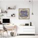 Quadro Frase School Kills Creativity 86x86 Caixa Marrom