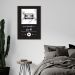 Quadro Gênero Musical Lo-Fi 100x70 Filete Marrom Preto