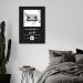 Quadro Gênero Musical Lo-Fi 43x30 Filete Preto Preto