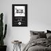 Quadro Gênero Musical Lo-Fi 60x43 Filete Branco Preto