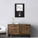 Quadro Gênero Musical Pop 100x70 Filete Branco Preto