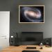 Quadro Galáxia Espiral NGC 1300 100x70 Caixa Marfim