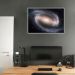 Quadro Galáxia Espiral NGC 1300 43x30 Filete Branco