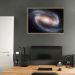 Quadro Galáxia Espiral NGC 1300 43x30 Filete Marfim