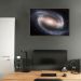 Quadro Galáxia Espiral NGC 1300 86x60 Filete Marrom