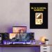 Quadro Gameboy Old School Gamer 86x60 Caixa Preto