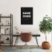 Quadro Gamer Game Over Menu 86x60 Caixa Preto